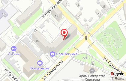 Парикмахерская в Кургане на карте