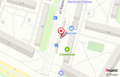 Магазин хлебобулочных изделий Русский хлеб на улице Бархатовой на карте