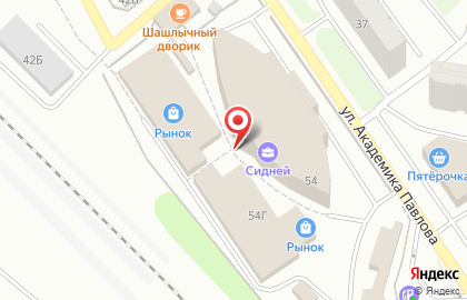 Оптовый магазин Мистер Крабс на улице Академика Павлова на карте