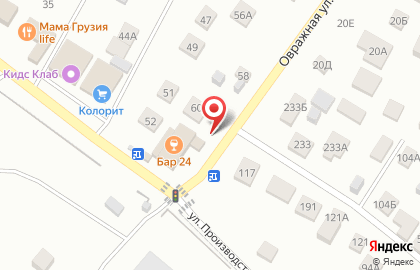 Киоск по продаже питьевой воды Ключ к здоровью на Овражной улице на карте