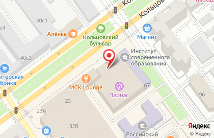 Кальянной МСК Lounge в Воронеже на карте