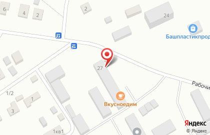 Компания по ремонту грузовых автомобилей и спецтехники БашСнабГрупп в рабочем переулке на карте