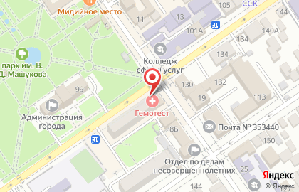 Салон красоты Чародейка на Крымской улице на карте
