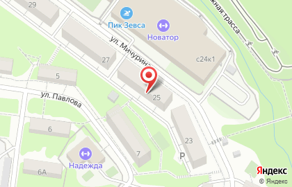 Пятерочка Универсам в Химках (ул Мичурина) на карте