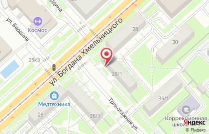 Автошкола Фаворит в Новосибирске на карте