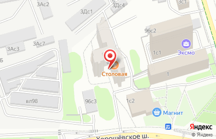 Столовая в Москве на карте