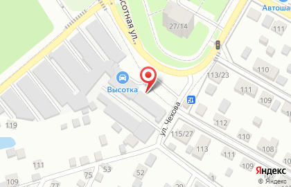Автосервис Центр-Кузов на Высотной улице на карте