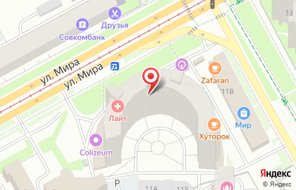 Агентство недвижимости 1001АН на улице Мира на карте