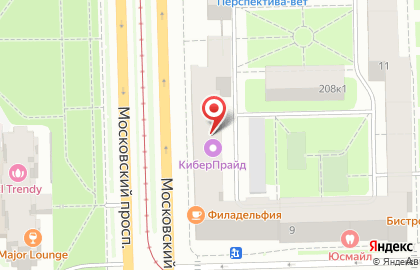 ООО ЛЕНОБЛБАНК на Московском проспекте на карте