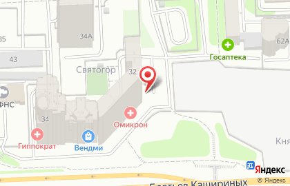 Строительная компания Свой дом на улице Братьев Кашириных на карте
