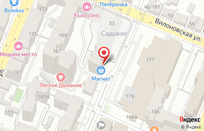 Супермаркет Магнит на Садовой улице, 168 на карте
