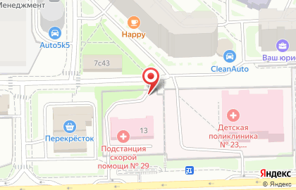 Подстанция №29 скорой медицинской помощи Южного административного округа г. Москвы на карте