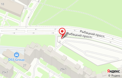 Автостоянка на Рыбацком проспекте, 29а на карте