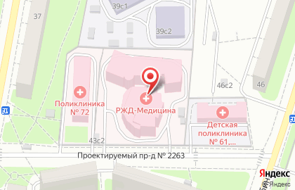 Клиническая больница РЖД-Медицина им. Н.А.Семашко на карте