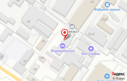 Гостиничный комплекс Владимирская на карте