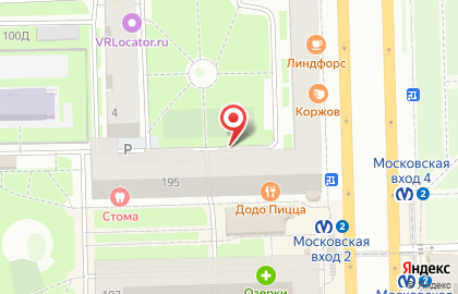 Мужская парикмахерская на Московской на карте