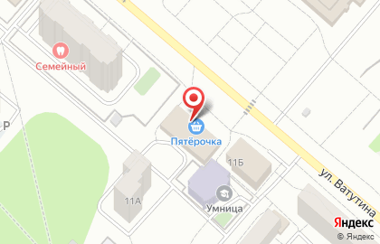 Банкомат Промсвязьбанк на улице Ватутина на карте