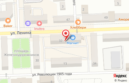 Банкомат Мордовпромстройбанк на улице Ленина на карте