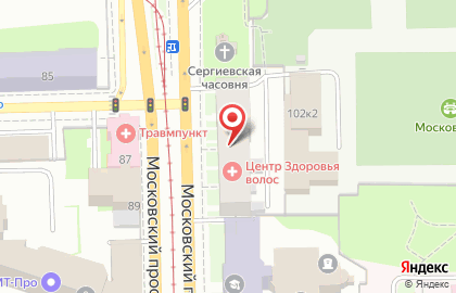 Арт-центр Цвет на Московском проспекте на карте