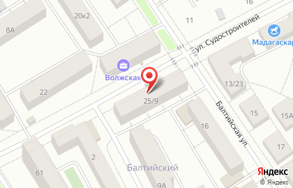 Клиническая больница № 2 на улице Судостроителей на карте