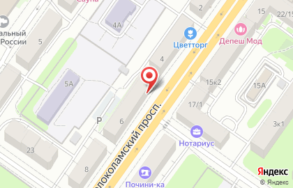 Салон оптики Доктор Оптика на Волоколамском проспекте на карте