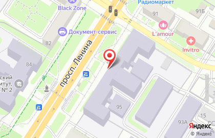Тульский государственный университет на проспекте Ленина, 95 на карте
