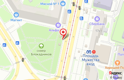 Блинный киоск Теремок на Политехнической улице на карте