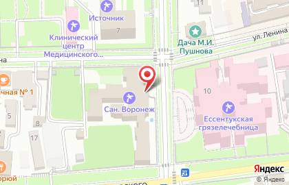 Санаторий Воронеж на карте
