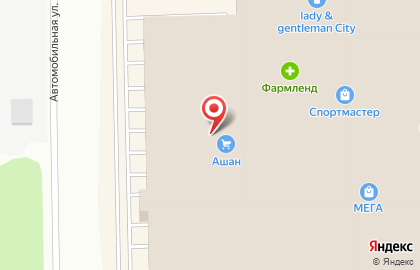 Гипермаркет Ашан в Кировском районе на карте