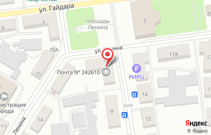 Почта России в Брянске на карте