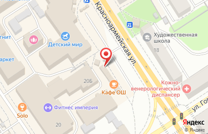 Специализированный магазин Веломарка на Красноармейской улице на карте