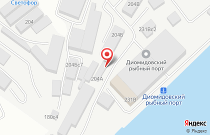 Морской порт Диомид на карте