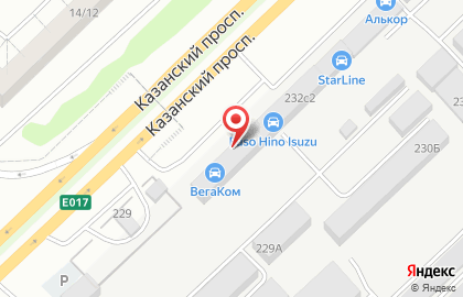 Торговый дом по продаже подшипников и РТИ Ринкам на Казанском проспекте на карте