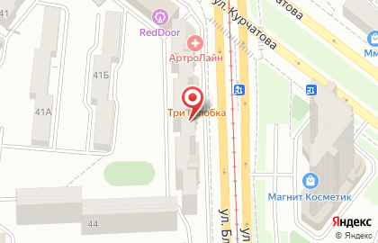 Пекарня Колобок на улице Курчатова на карте
