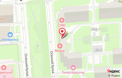Сеть булочных-кондитерских Хлеб & Co на метро Крылатское на карте