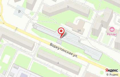 Шиномонтажная мастерская на Воркутинской улице на карте