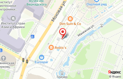 Ресторан Теремок в ТЦ Охотный ряд на карте