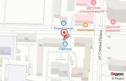 Магазин бытовой техники Офелия в Саранске на карте