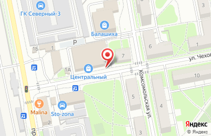 Парикмахерская в Москве на карте