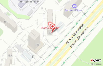 Стоматологическая клиника Diamond Dent на карте