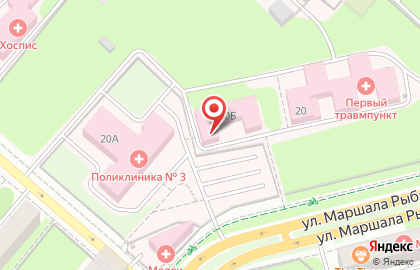Городская клиническая больница им. С.Н. Гринберга на улице Шишкина на карте