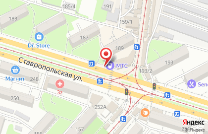 Салон связи МТС на Ставропольской улице на карте
