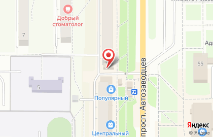 Магазин швейных машин и товаров для рукоделия Кудесница на проспекте Автозаводцев на карте