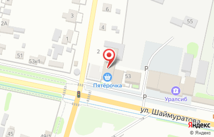 Дискаунтер Пятёрочка в Уфе на карте