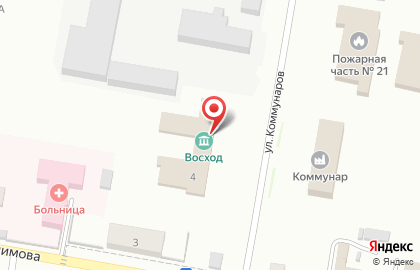 Дом культуры Восход на улице Коммунаров на карте