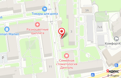 Торговый центр Карельский в Карельском переулке на карте