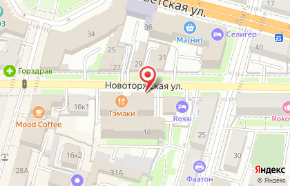 Единый Центр Недвижимости на Новоторжской улице на карте