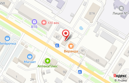 Киоск по продаже печатной продукции Россошанские Ведомости, киоск по продаже печатной продукции на Пролетарской улице на карте