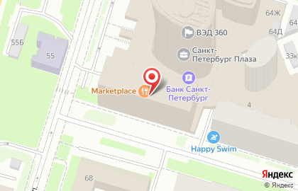 Ресторан-маркет Marketplace на Малоохтинском проспекте на карте