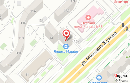 Медицинская лаборатория МедиаЛаб на улице Маршала Жукова на карте